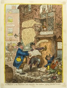 Vriend van het volk door James Gillray