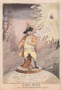Gloria Mundi, of De Duivel spreekt de Zon toe door James Gillray