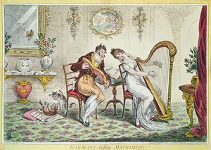 Harmonie voor het huwelijk, 1805 door James Gillray