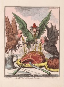 Harpyes die het feest bevuilen, uitgegeven 1799