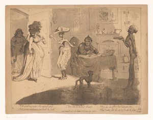 Het feest van de vrek door James Gillray