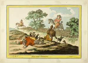 Honden vinden door James Gillray
