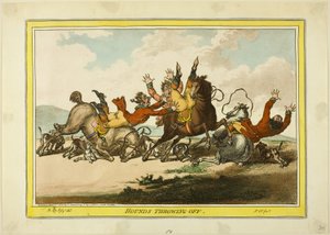 Honden losgooien door James Gillray