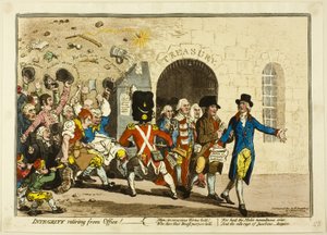 Integriteit aftreden door James Gillray