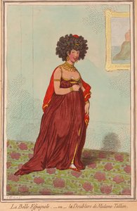 La Belle Espagnole of de doublure van Madame Tallien, uitgegeven 1796 door James Gillray