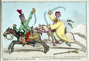 Mamlouk en Republikeinse Hussard, of algemeen resultaat van Bonaparte