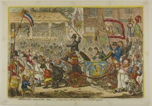 Middlesex verkiezing door James Gillray