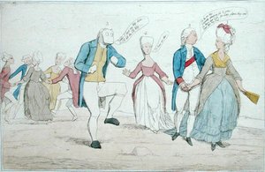 Monumenten onlangs ontdekt op Salisbury Plain, uitgegeven door Hannah Humphrey in 1782 door James Gillray
