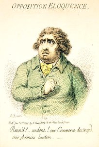Oppositie welsprekendheid, uitgegeven door Hannah Humphrey in 1795 (detail)