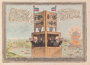 Oppositie telegrafen, of de kleine helderziende advocaat die een waar patriottisch voorbeeld geeft, uitgegeven 1798