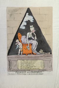 Geduld op een monument, gepubliceerd door Hannah Humphrey in 1791