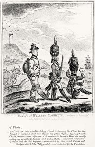 Plaat 2, uit Het Leven van William Cobbett, geschreven door hemzelf, gepubliceerd door H. Humphrey, 1809 door James Gillray