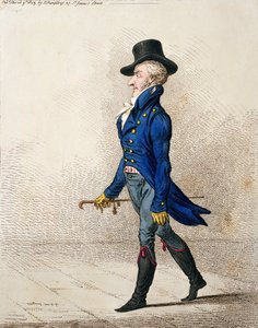 Portret van een man door James Gillray