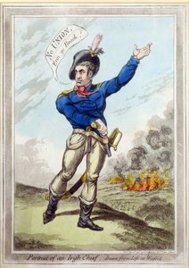 Portret van een Ierse Hoofdman, getekend naar het leven in Wexford, uitgegeven door H. Humphrey, 10 juli 1798