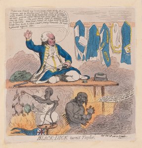Richard Howe, 1e graaf Howe (Black-Dick werd kleermaker), uitgegeven 1788