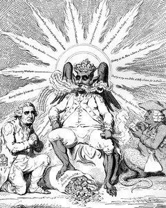 Satan in al zijn Glorie... door James Gillray