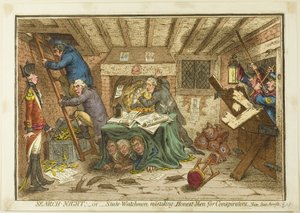 Zoek-nacht door James Gillray