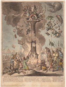 Spotprent op de Franse expeditie naar Egypte, 1799