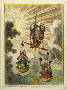 De kabinetsbalans door James Gillray