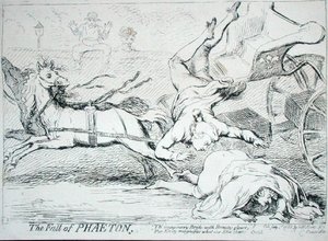 De Val van Phaeton door James Gillray