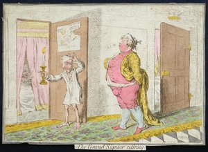 De Groot-Signior Trekt Zich Terug, gepubliceerd door Hannah Humphrey in 1796