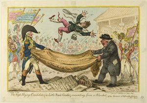 De hoogvliegende kandidaat door James Gillray