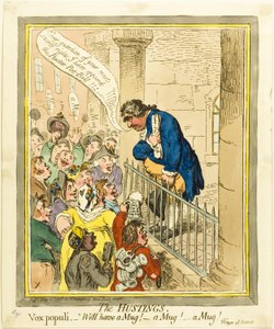 De voorverkiezingen door James Gillray