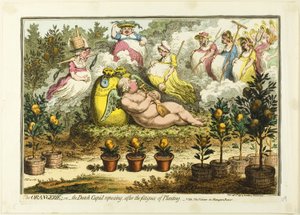 De Orangerie door James Gillray