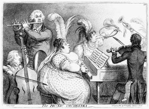 Het Pic-Nic Orkest, James Gilray, 1802