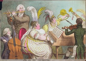 Het Pic-Nic Orkest, pub. door Hannah Humphrey, 1802