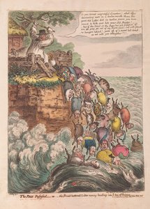 De bezeten varkens: of het breedbodemige nest dat zich halsoverkop in de zee van verderf stort, uitgegeven 1807