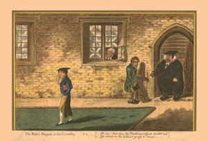 The Rakes Progress aan de universiteit - Nr. 2, 1806 door James Gillray