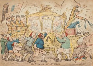 De republikeinse aanval door James Gillray