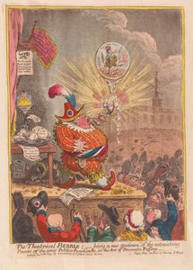 De Theatrale Zeepbel: een nieuw specimen van de verbazingwekkende krachten van de grote Politico-Punchinello in de kunst van dramatisch opblazen, uitgegeven 1805