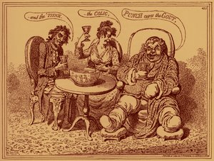 De verwoestingen van sterke drank - karikatuur