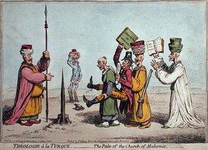 Theologie à la Turque, De bleke van de kerk Mahomet, uitgegeven door Hannah Humphrey in 1799