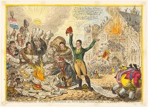 Ware hervorming van het parlement door James Gillray