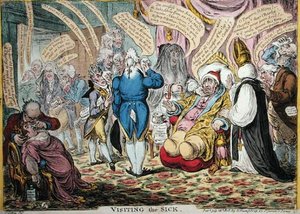 De Zieken Bezoeken door James Gillray