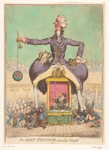 William Pitt bespeelt het parlement, 1797
