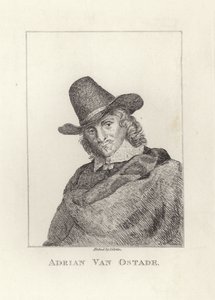Adriaen van Ostade, gedoopt als Adriaen Jansz Hendricx. Geëtst door James Girtin. door James Girtin