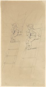 Studies van een Jongen op een Ladder