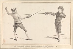 De la Garde Espagnole, figuur A aangevallen door de Franse garde