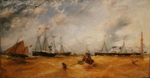 Scheepvaart ten noorden van Grimsby Haven door James H. Wheldon