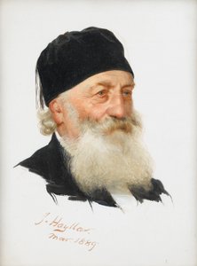 Studie van een bebaarde heer, 1889