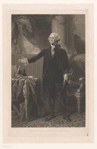 Portret van George Washington door James Heath