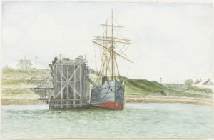 Albert Edward Docks. De S.S. Willkarnman door James Henry Cleet
