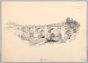 Een Brug, Ontwerp voor Washington Board of Trade Diner, 13 mei 1908