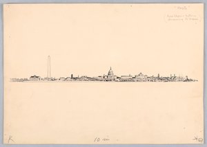 Washington Skyline, ontwerp voor Washington Board of Trade Dinner, 13 mei 1908