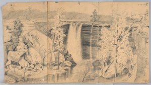 Waterval door James Henry Moser
