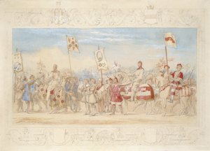 Sir Francis Hopkins Bt., Ridder van de Brandende Toren en Richard Lechmere, Ridder van de Rode Roos De Roos van Lancaster, 1839